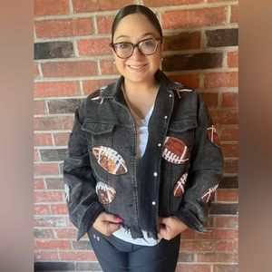 Football queen cropped jacket